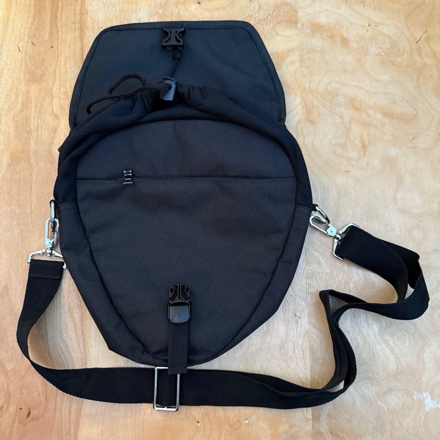 Dirty Twirl Bag for walking cane and portable seat - perfect for outdoor events, concerts, and music festivals.