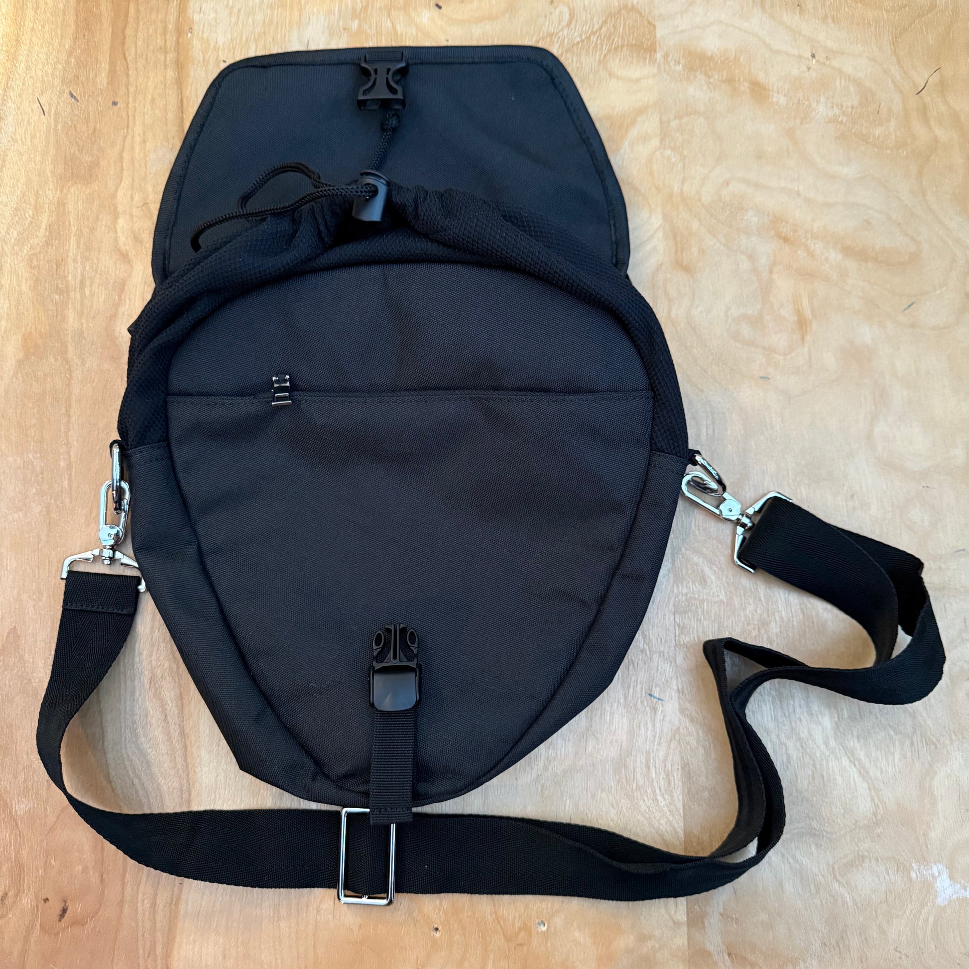 Dirty Twirl Bag for walking cane and portable seat - perfect for outdoor events, concerts, and music festivals.