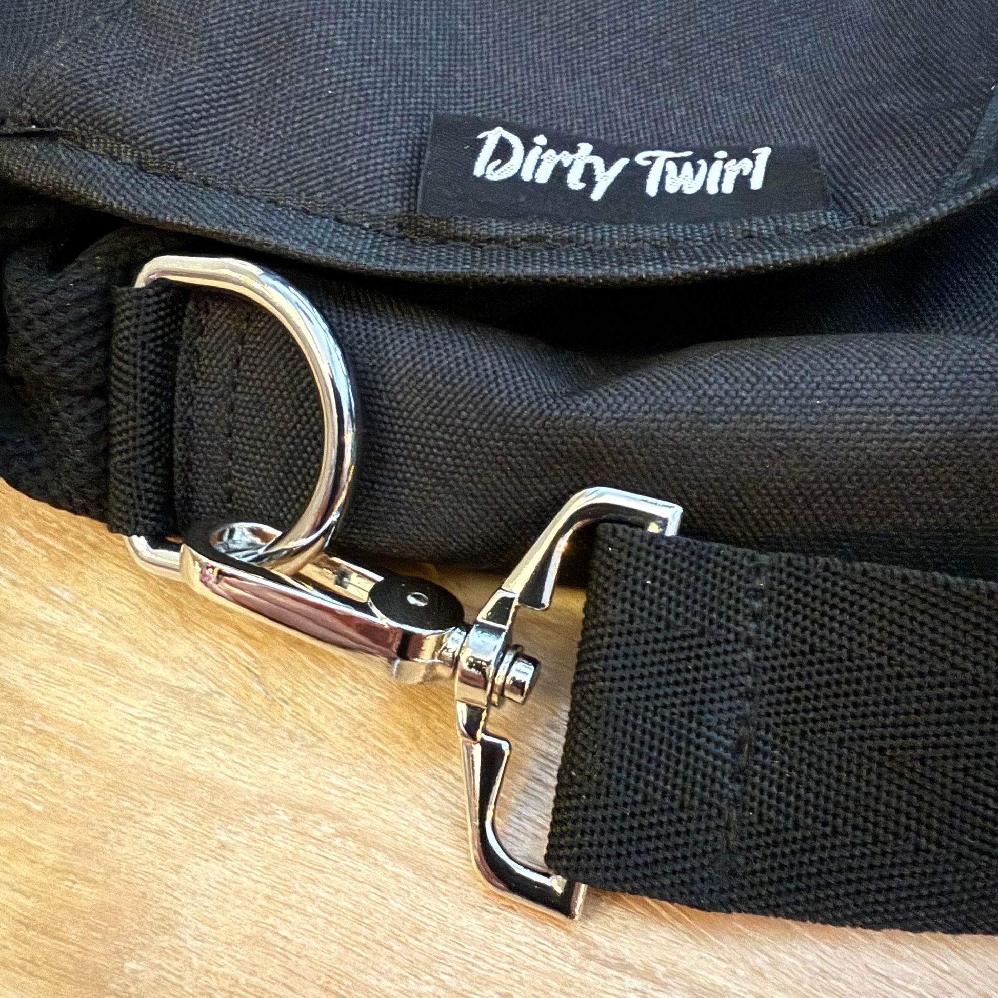 Dirty Twirl Bag for walking cane and portable seat - perfect for outdoor events, concerts, and music festivals.